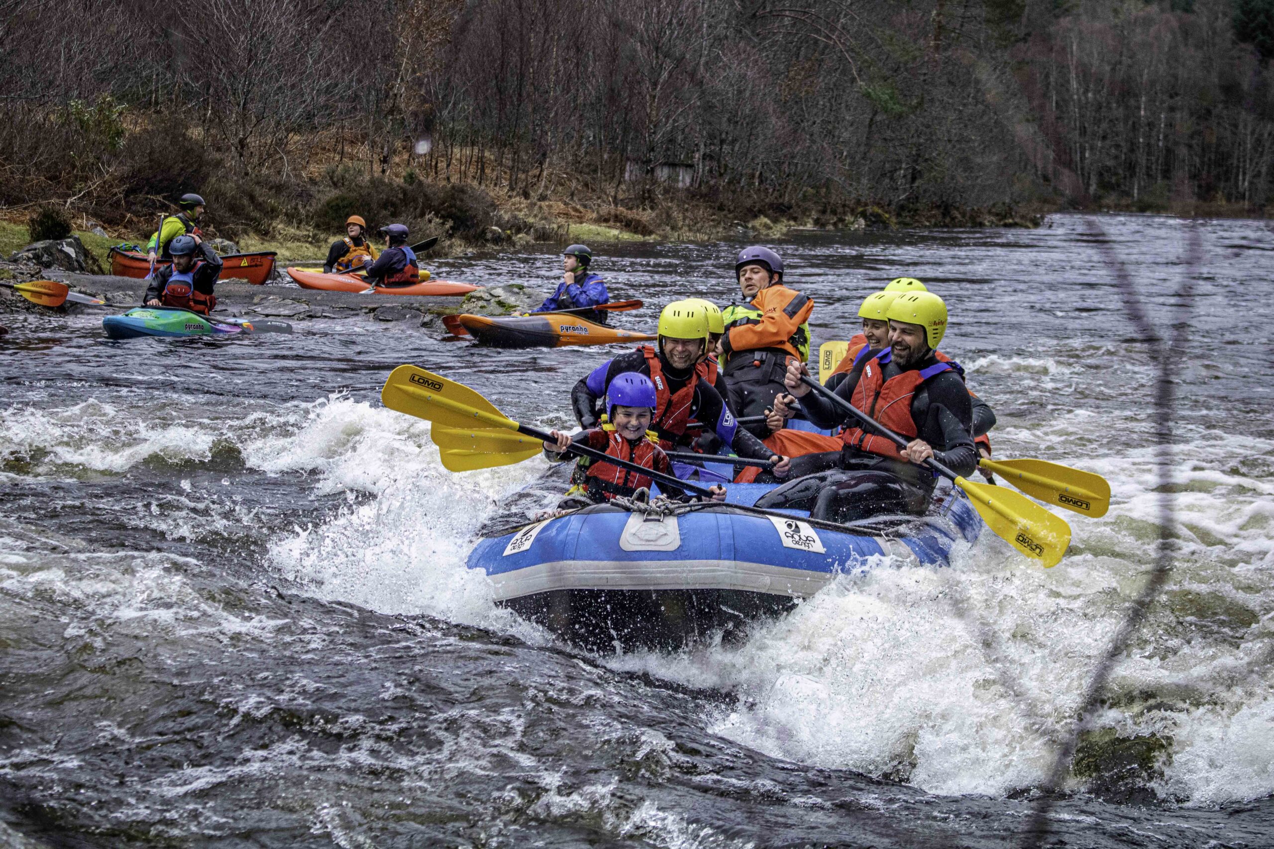 Best white water rafting in Scotland grade 2