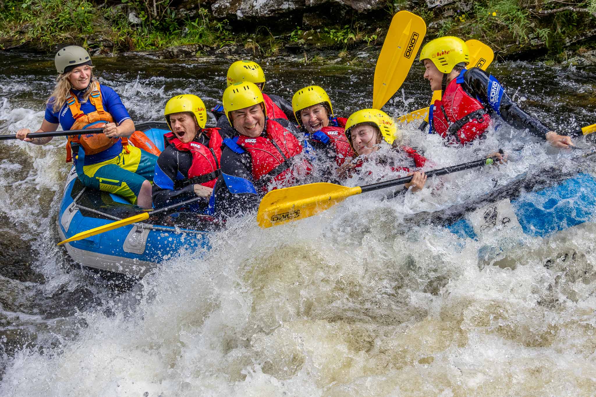 White water rafting grade 3/4 river find horn