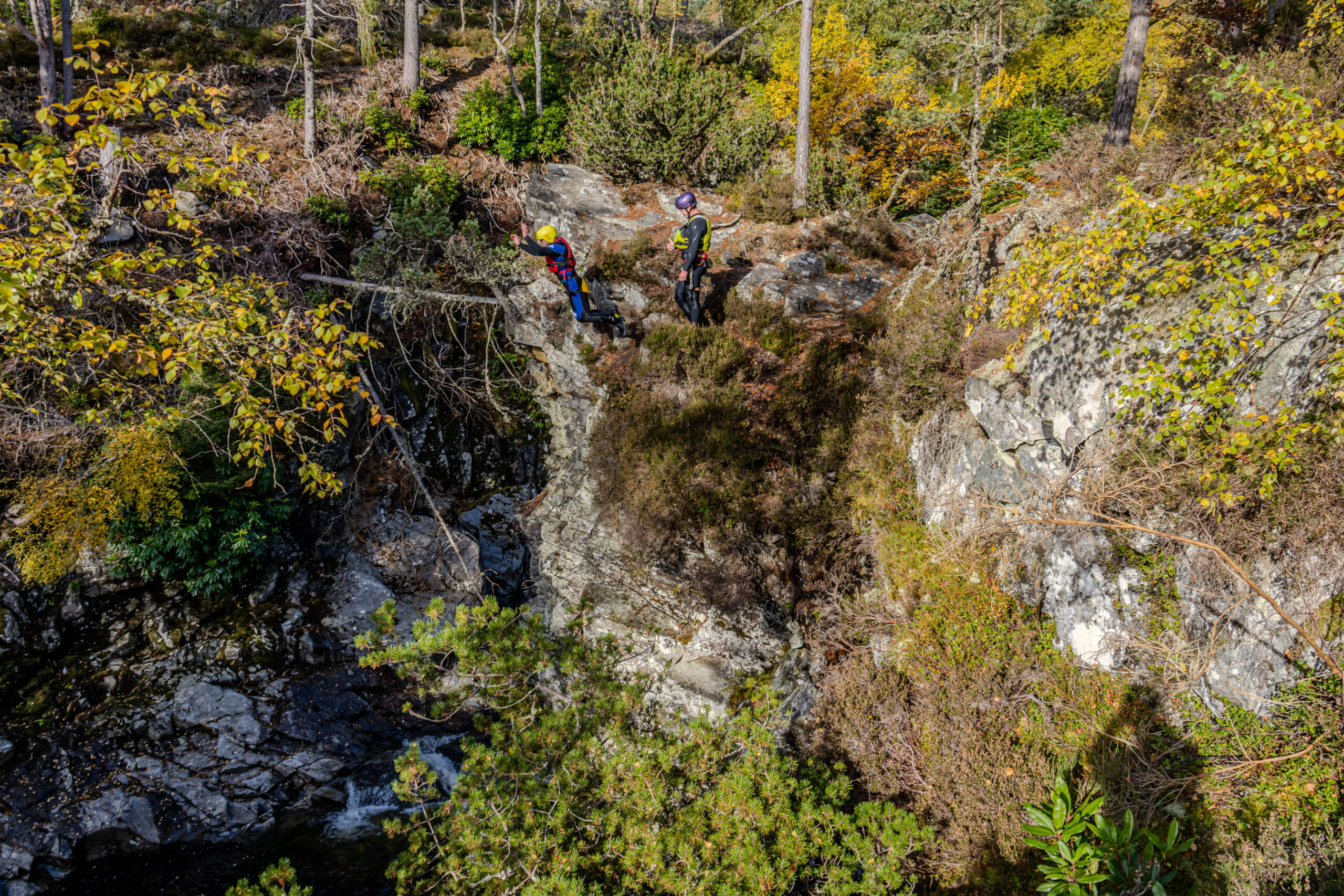 Lower Bruar Falls 40ft Jump