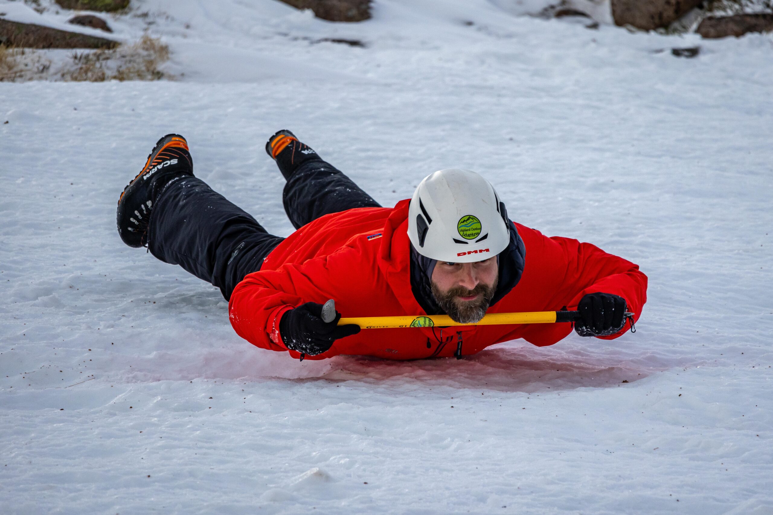 winter skills ice axe arrest