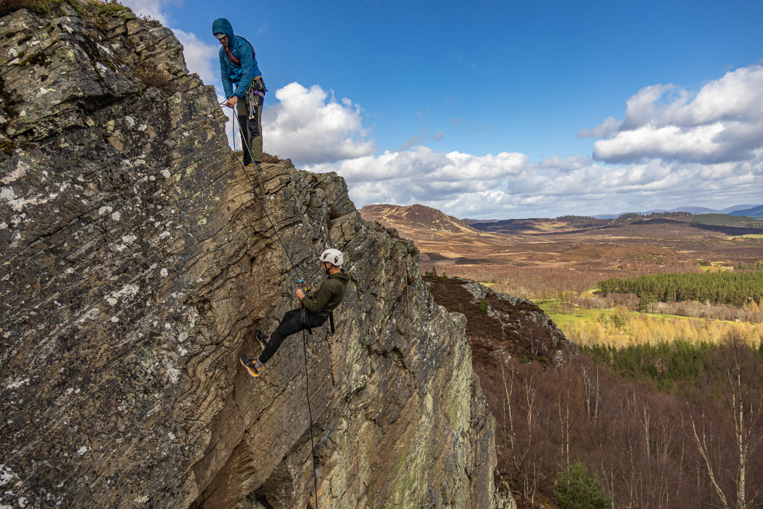 Introduction to rock climbing and abseiling in the highlands