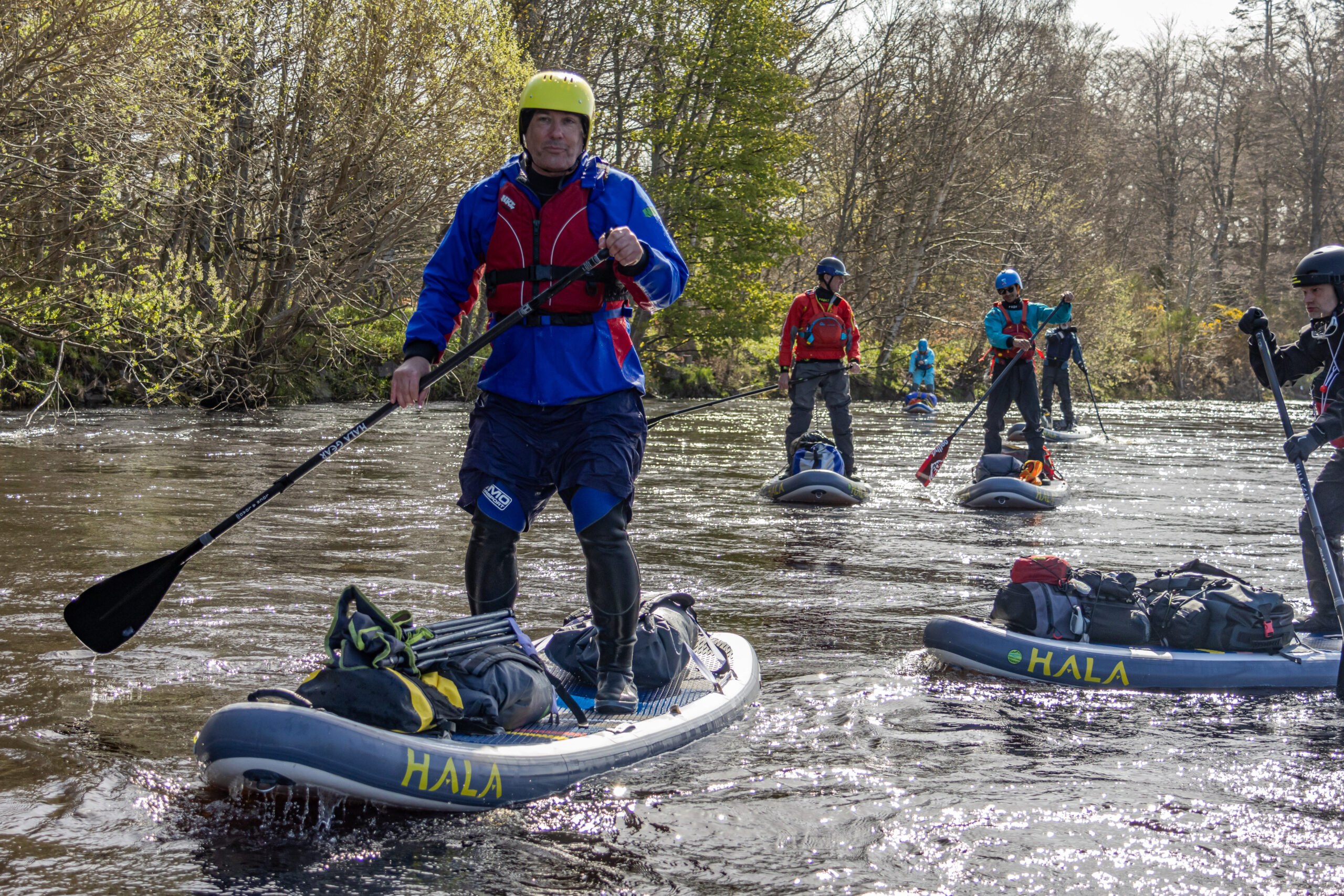 River Spey SUP Descent. nearing the sea