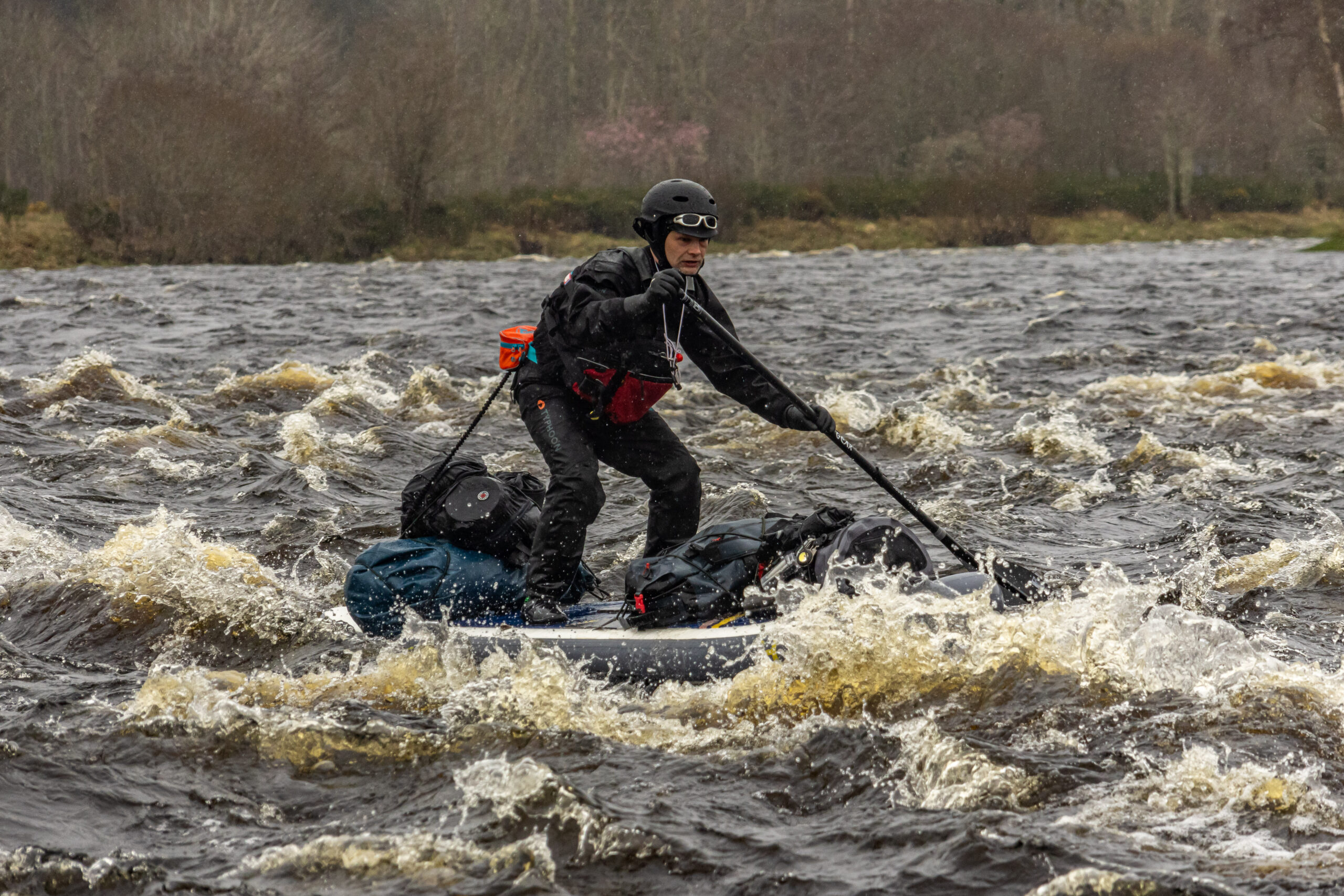 River Spey SUP Descent. washing machine