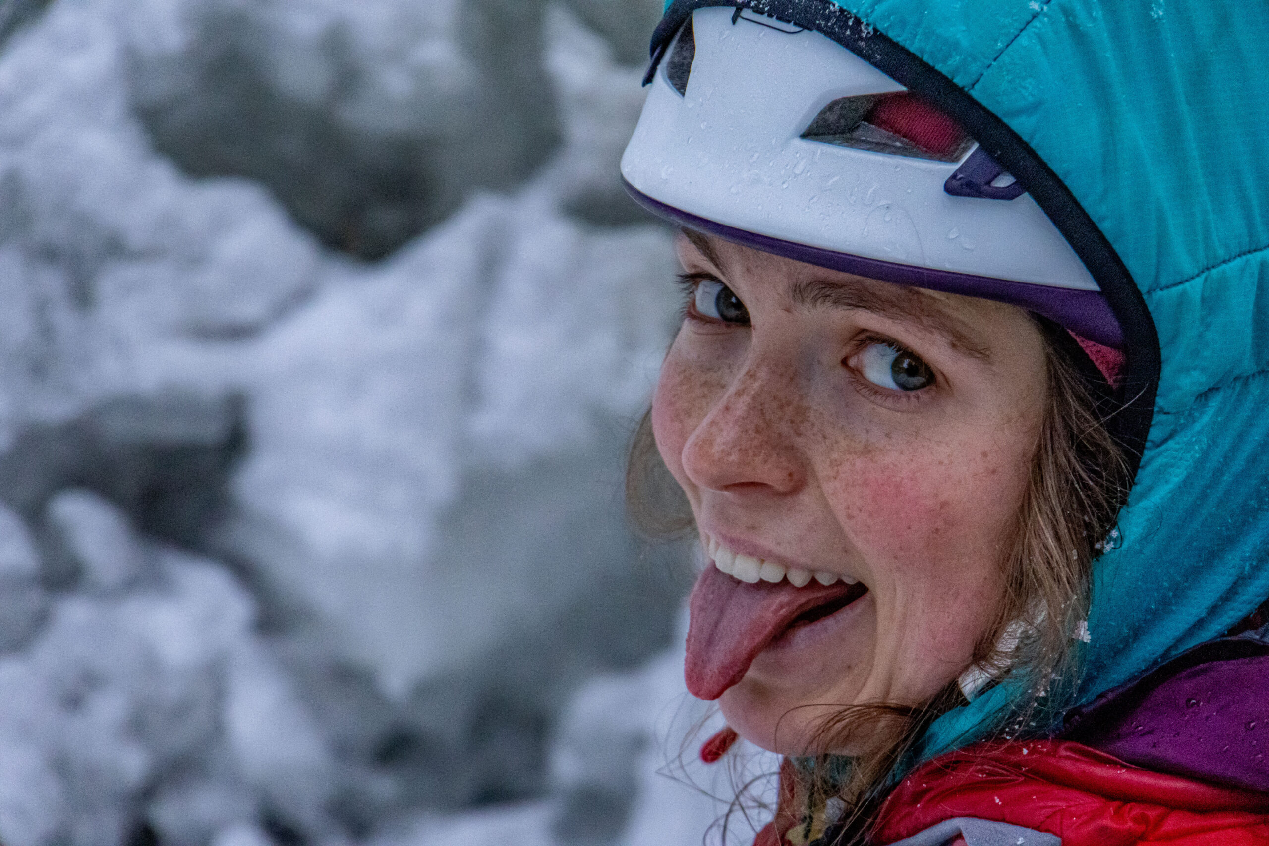 Introduction to winter climbing happy
