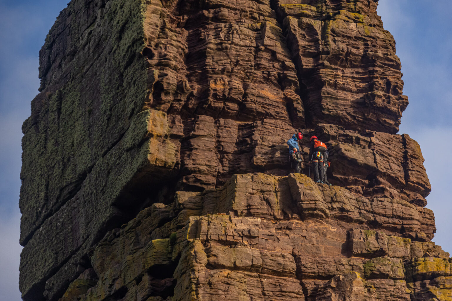 Am Buachaille Seastack pitch 2 anchor