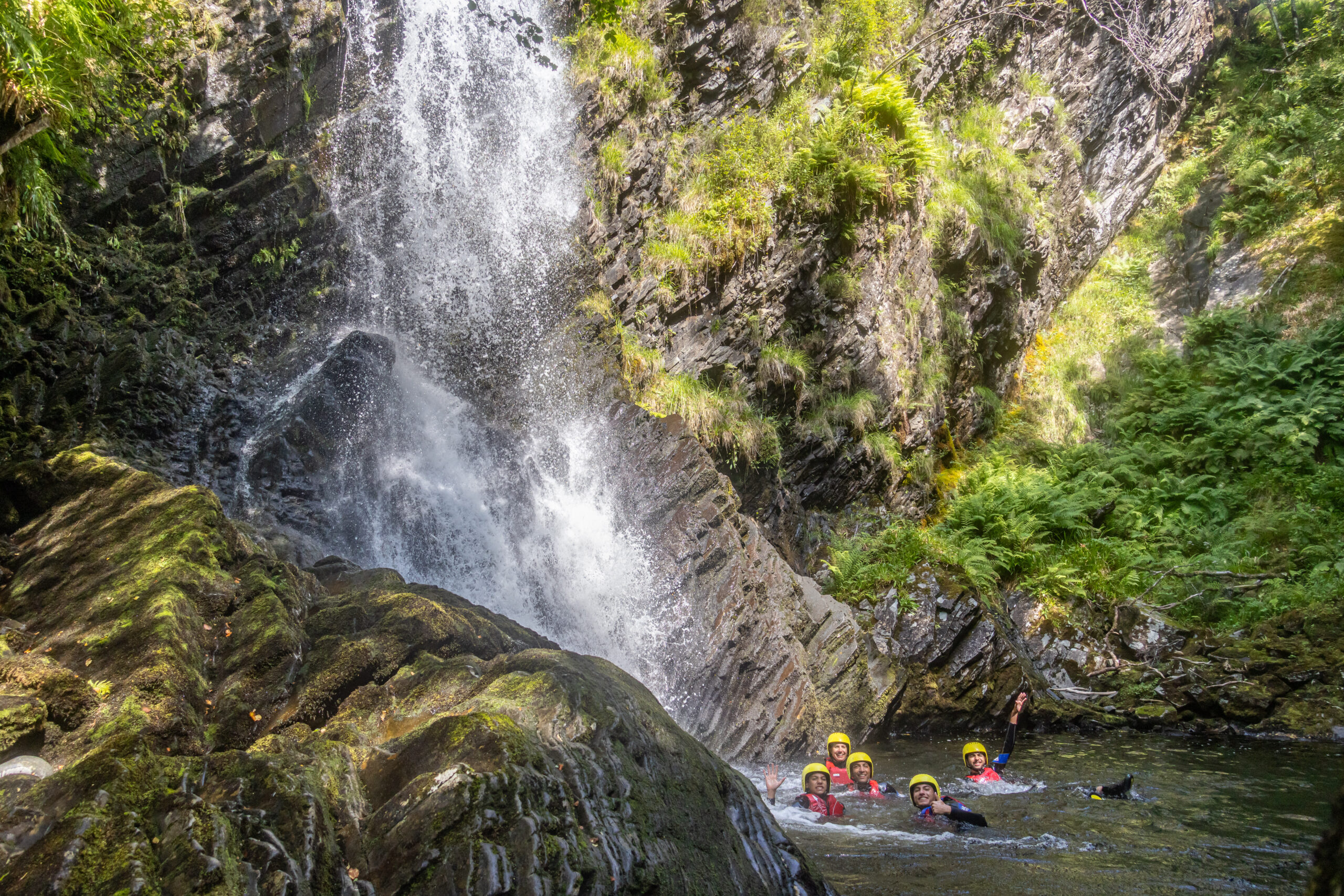 Canyoning Burn of the big cave
