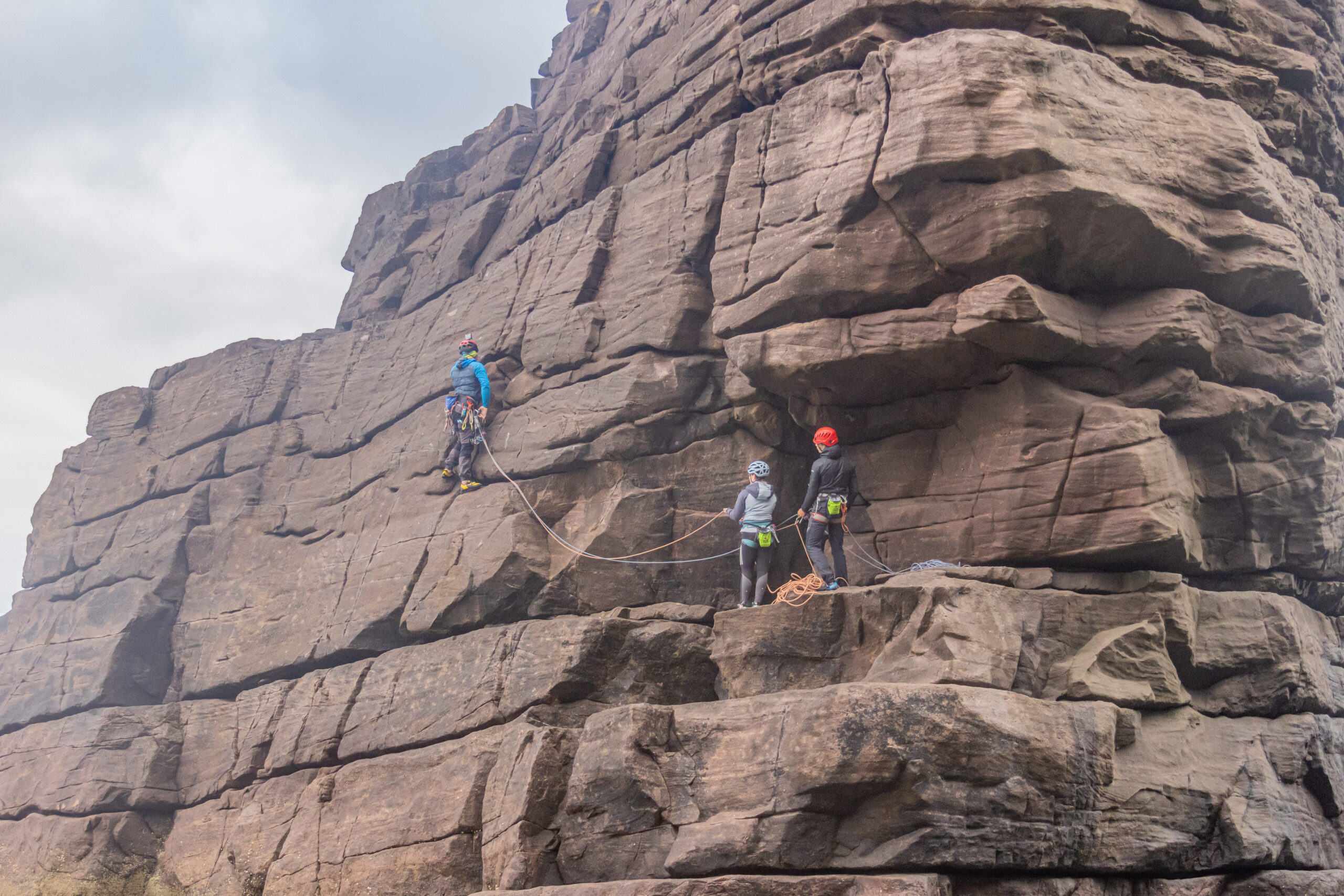 Old Man of Stoer Seastack pitch 2 guided climb