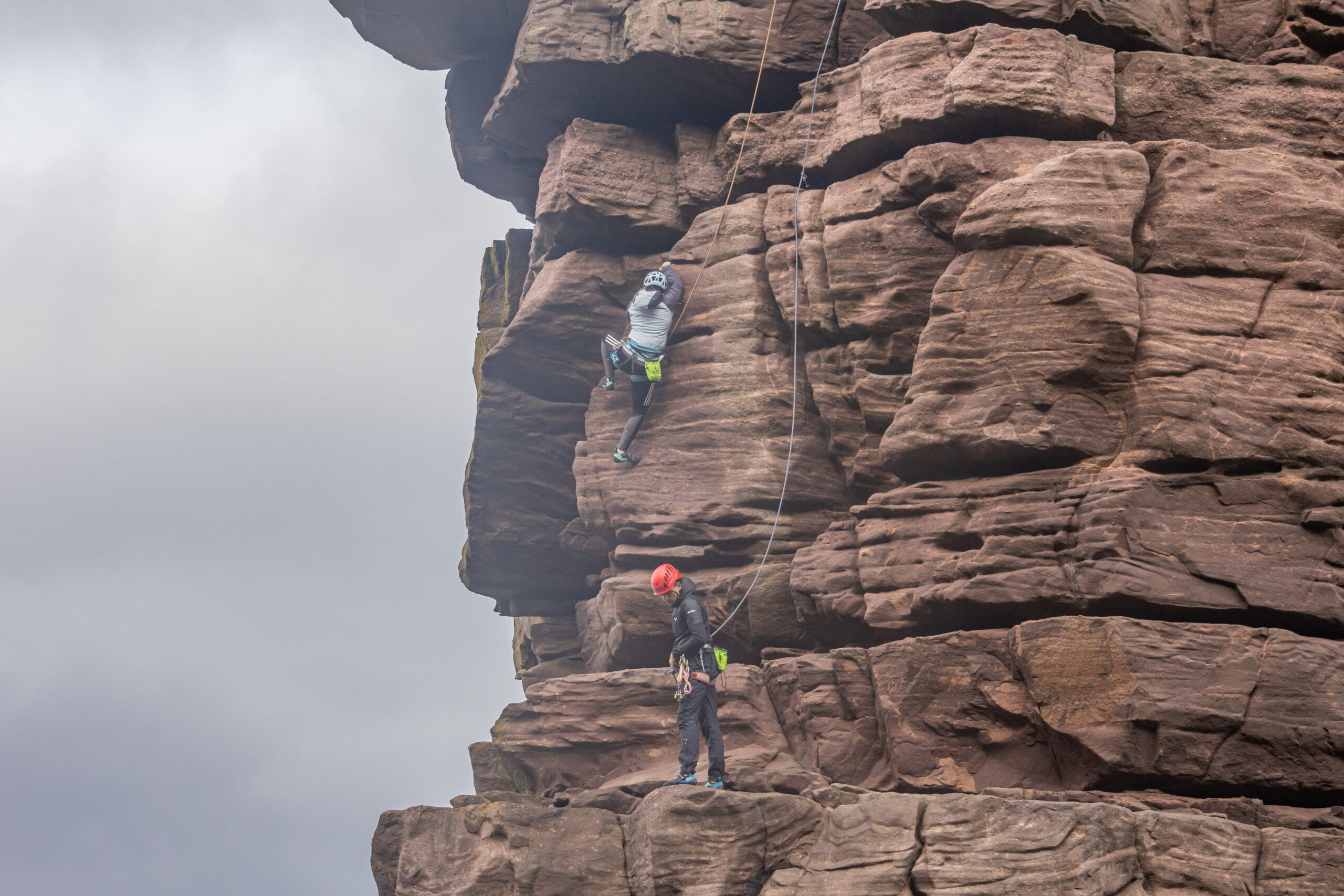 Old Man of Stoer pitch 3 Seastack guided climb