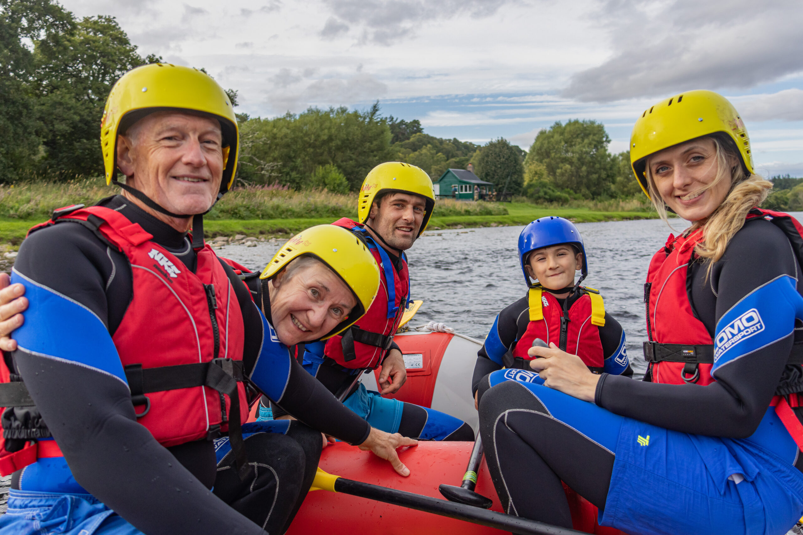 family rafting trip scotland