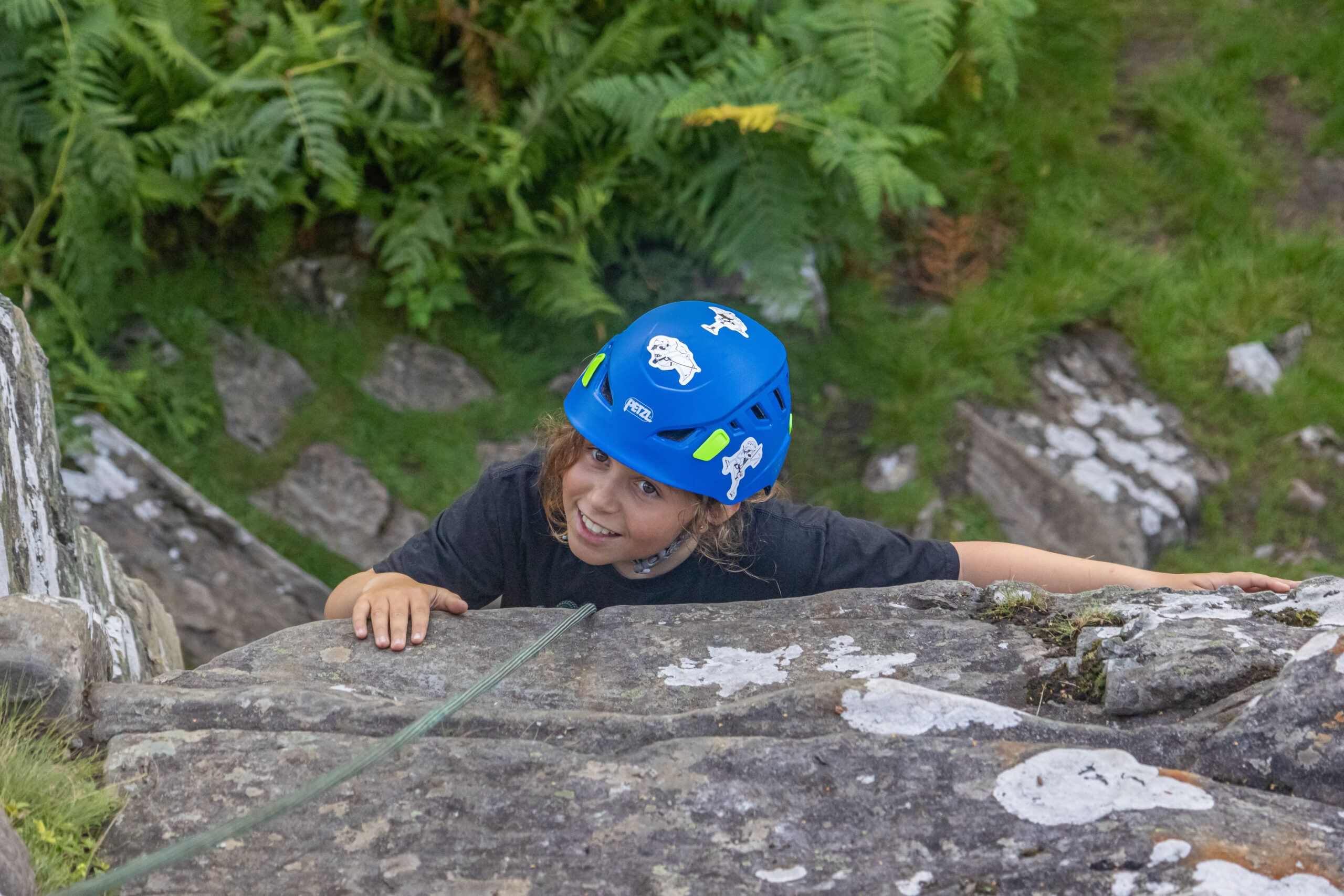 happy smiles topping out the climb
