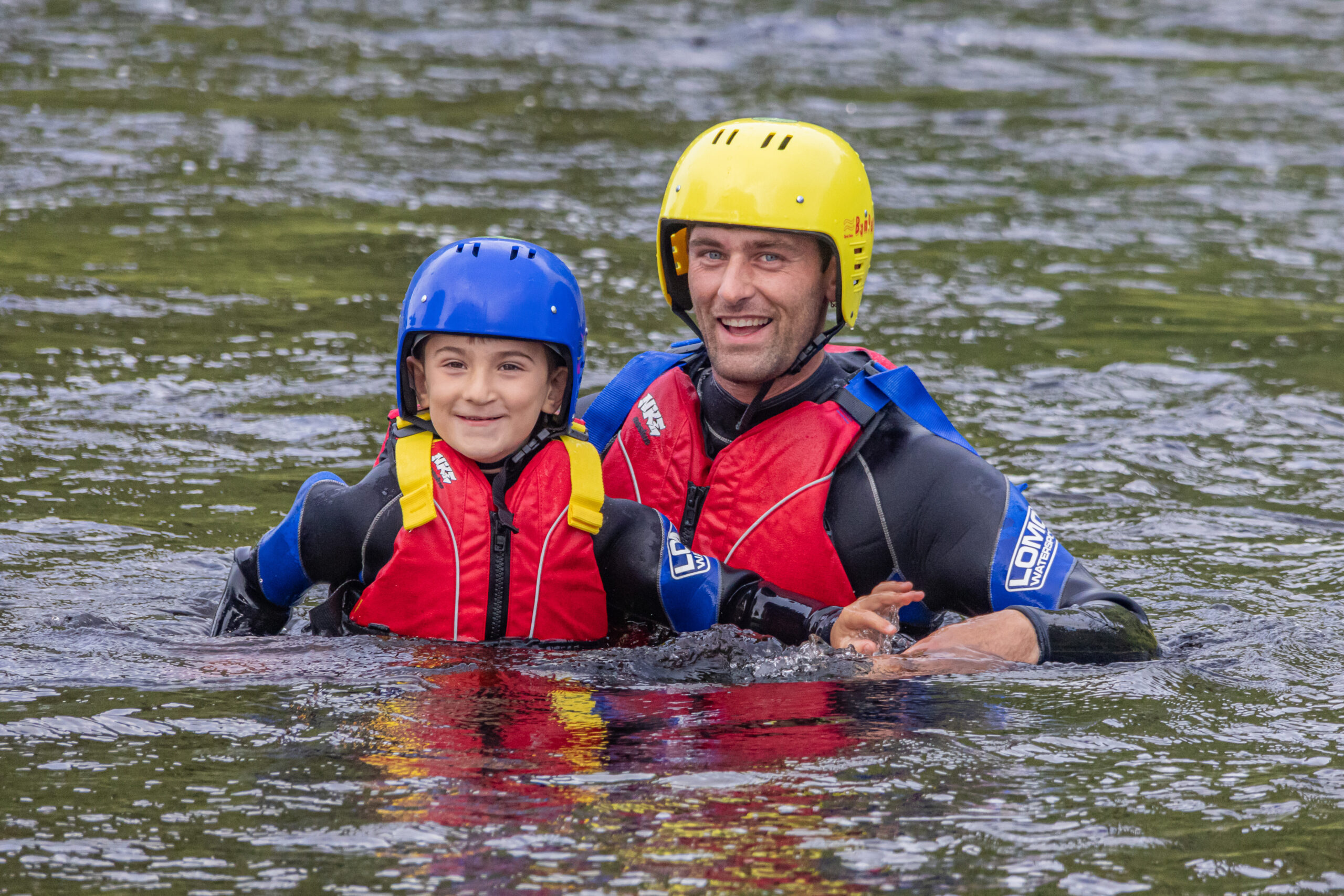 stop for a swim rafting