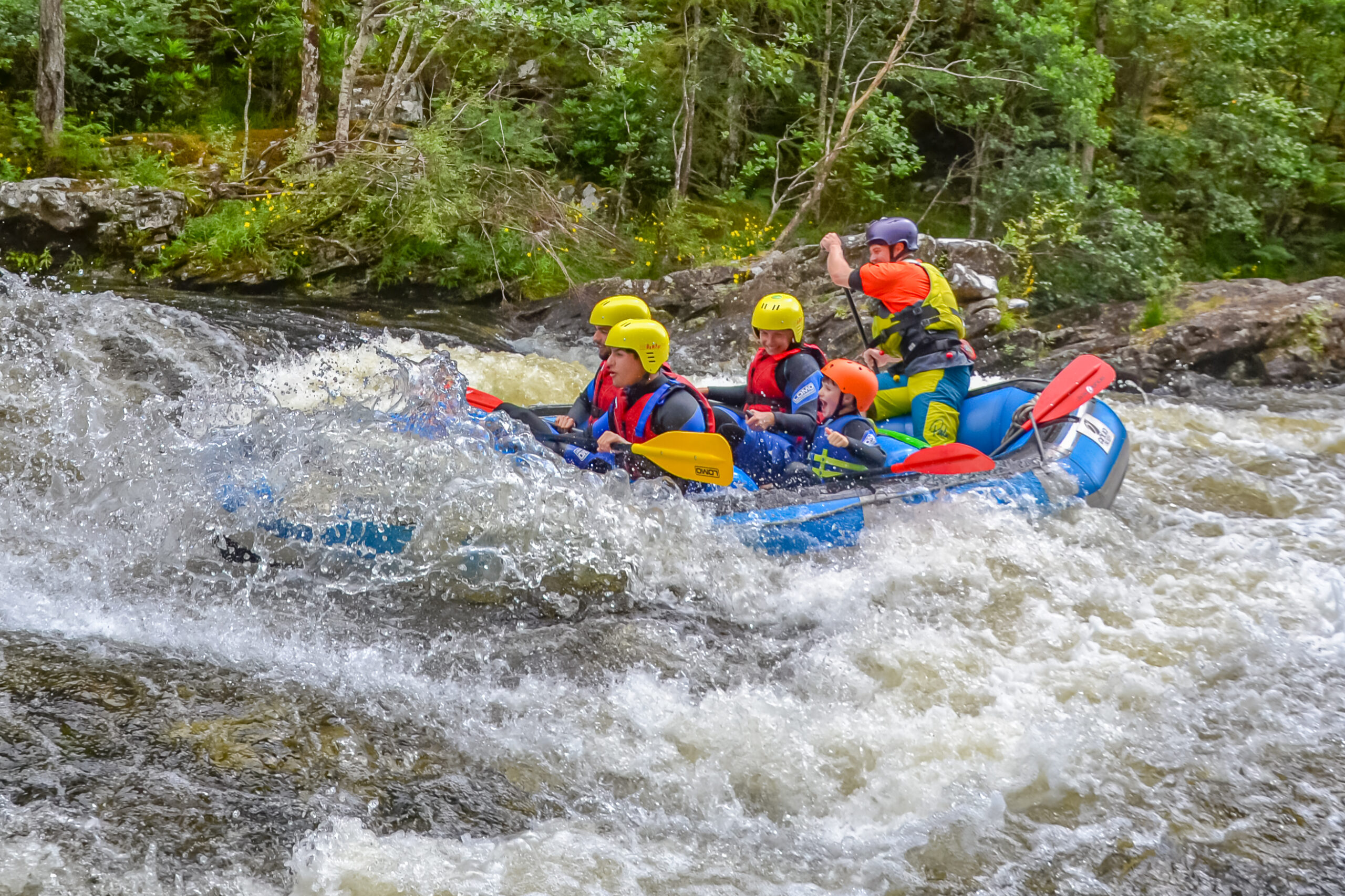 white water rafting loving a surf