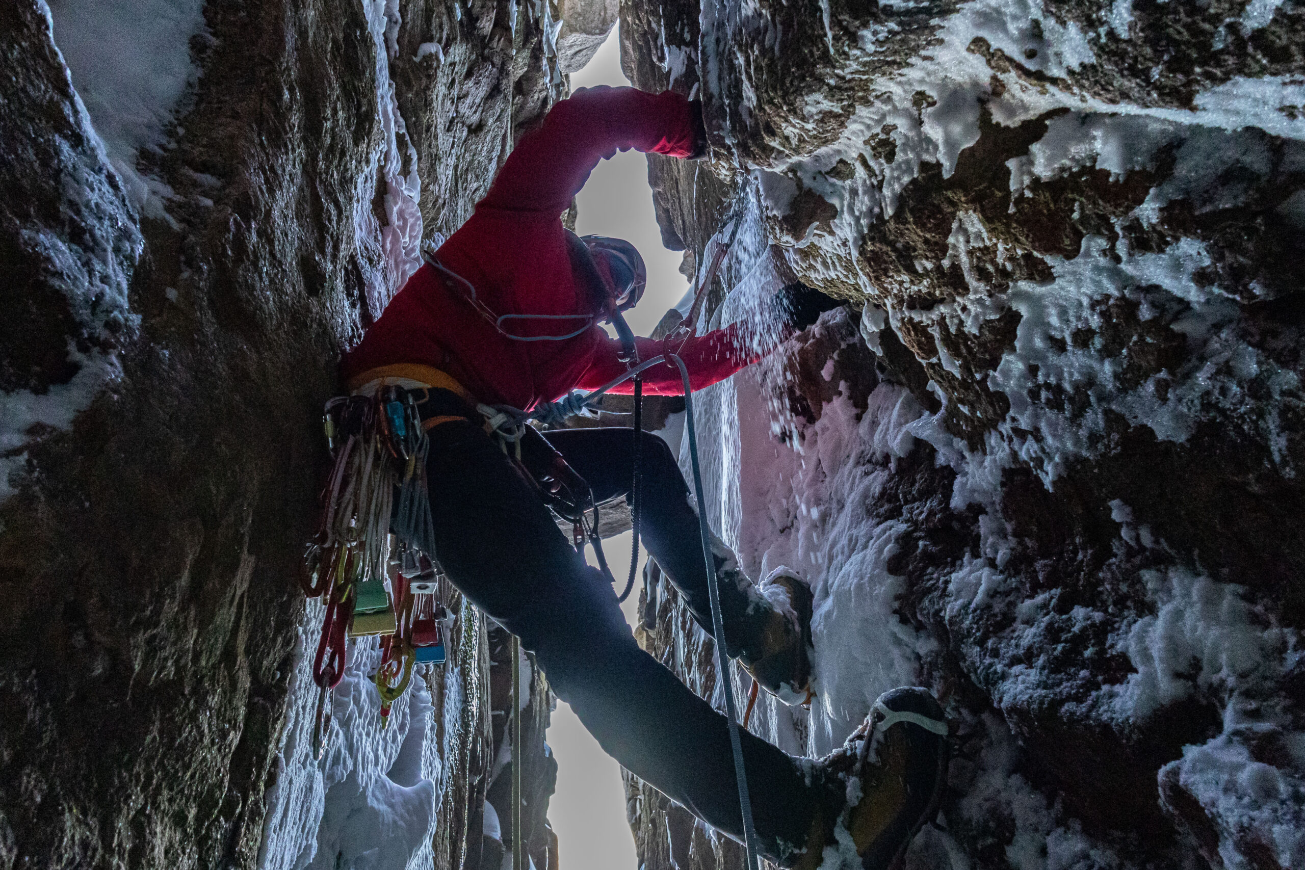 guided winter climbing