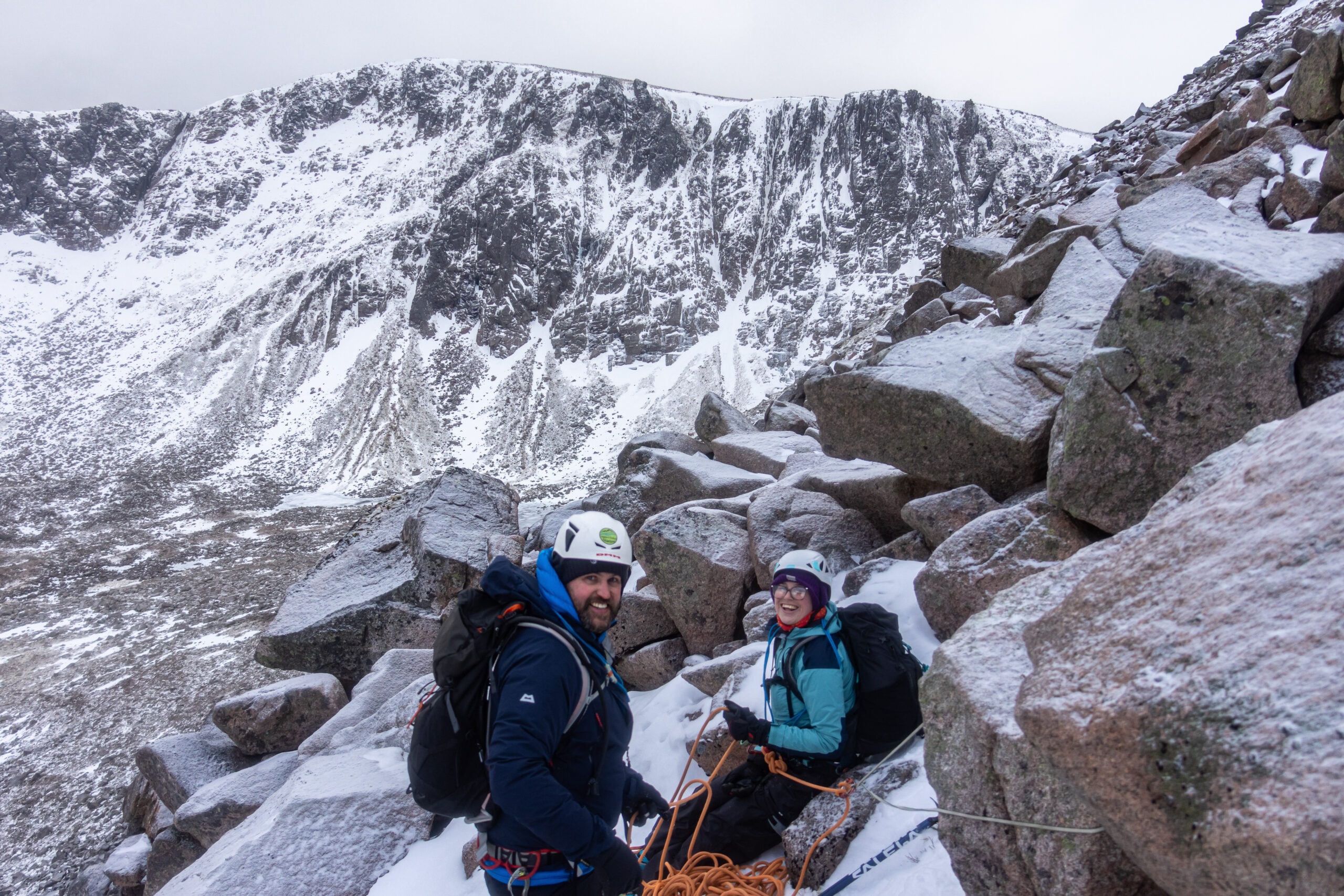 learn to lead winter climbing