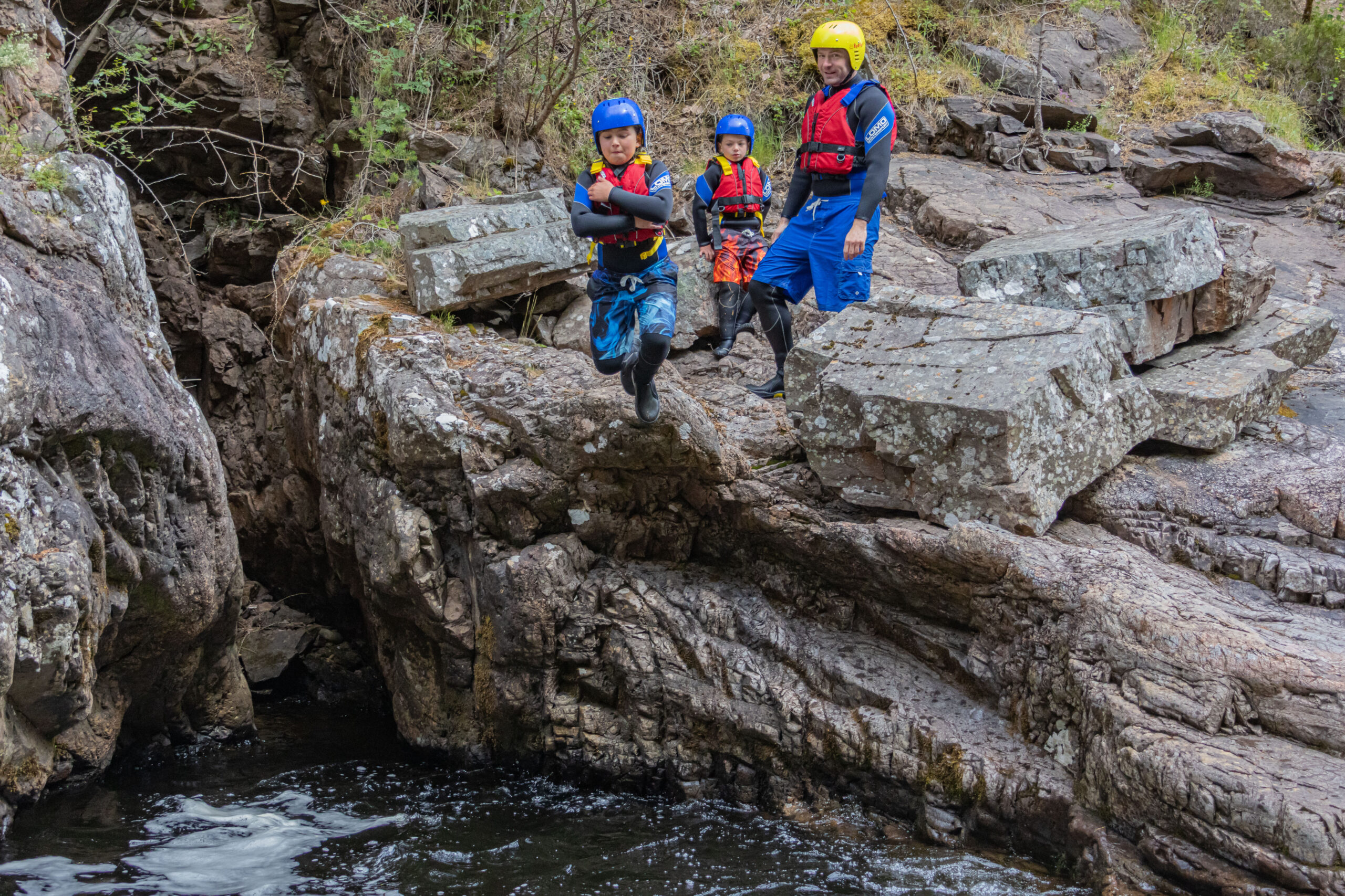 gorge walking jump